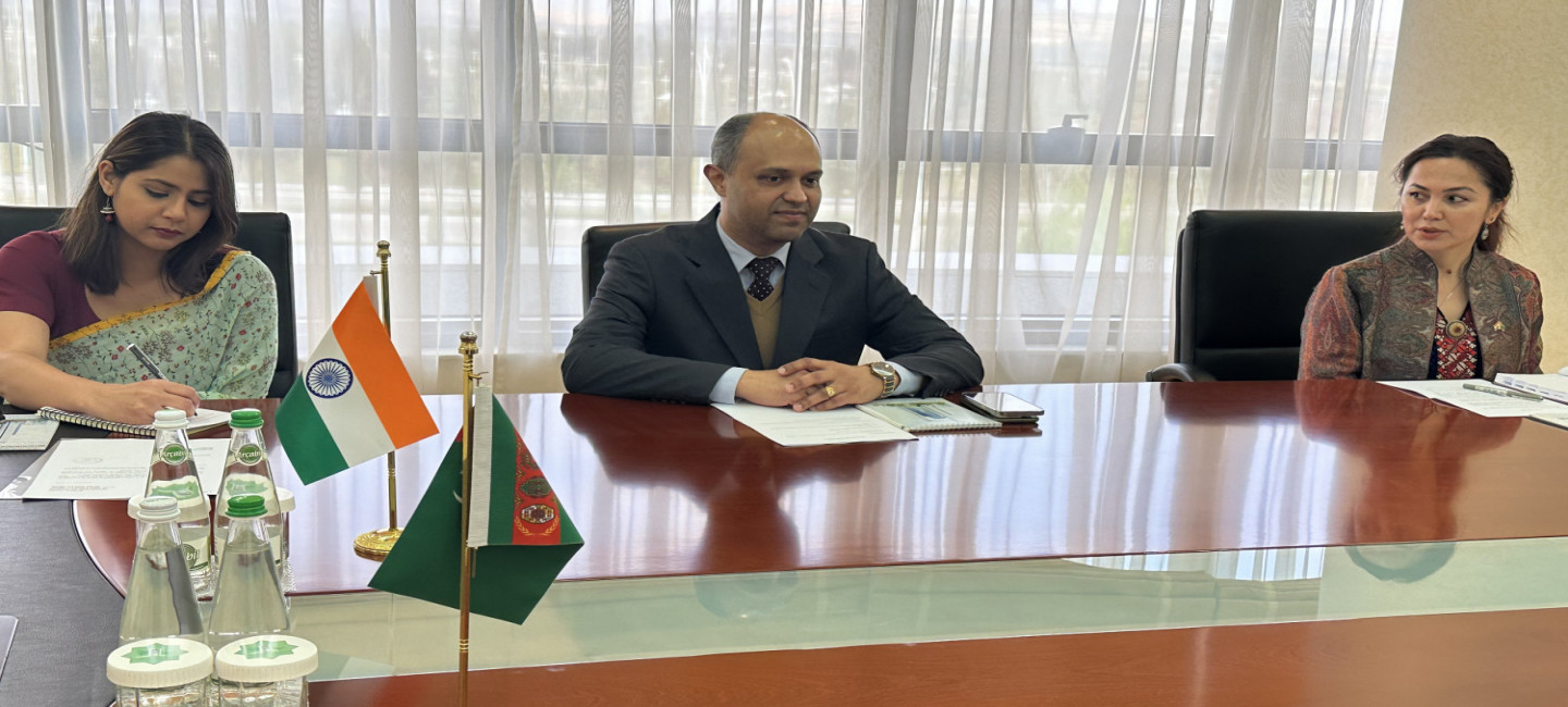 A MEETING WITH THE AMBASSADOR OF INDIA WAS HELD AT THE MINISTRY OF FOREIGN AFFAIRS OF TURKMENISTAN